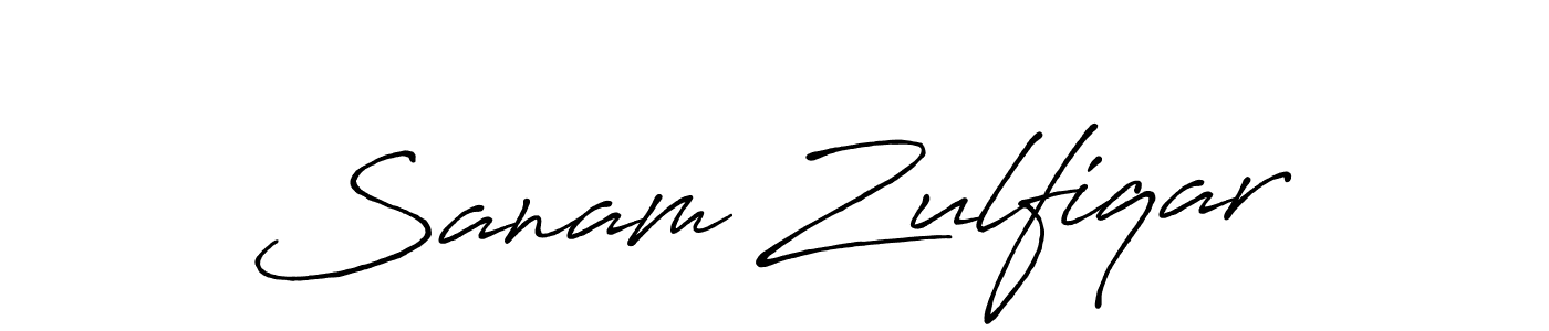 Make a short Sanam Zulfiqar signature style. Manage your documents anywhere anytime using Antro_Vectra_Bolder. Create and add eSignatures, submit forms, share and send files easily. Sanam Zulfiqar signature style 7 images and pictures png