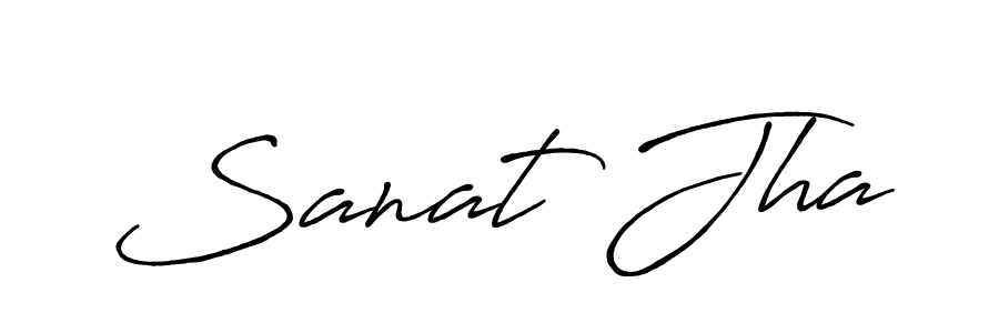Similarly Antro_Vectra_Bolder is the best handwritten signature design. Signature creator online .You can use it as an online autograph creator for name Sanat Jha. Sanat Jha signature style 7 images and pictures png