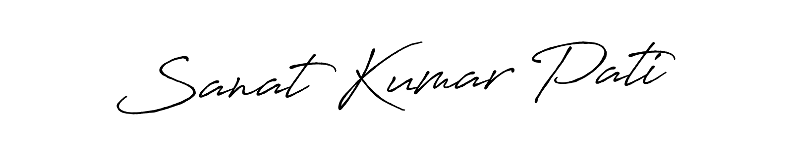 Design your own signature with our free online signature maker. With this signature software, you can create a handwritten (Antro_Vectra_Bolder) signature for name Sanat Kumar Pati. Sanat Kumar Pati signature style 7 images and pictures png