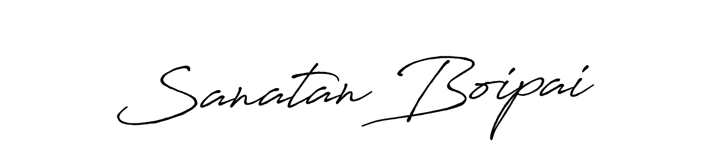 How to make Sanatan Boipai signature? Antro_Vectra_Bolder is a professional autograph style. Create handwritten signature for Sanatan Boipai name. Sanatan Boipai signature style 7 images and pictures png