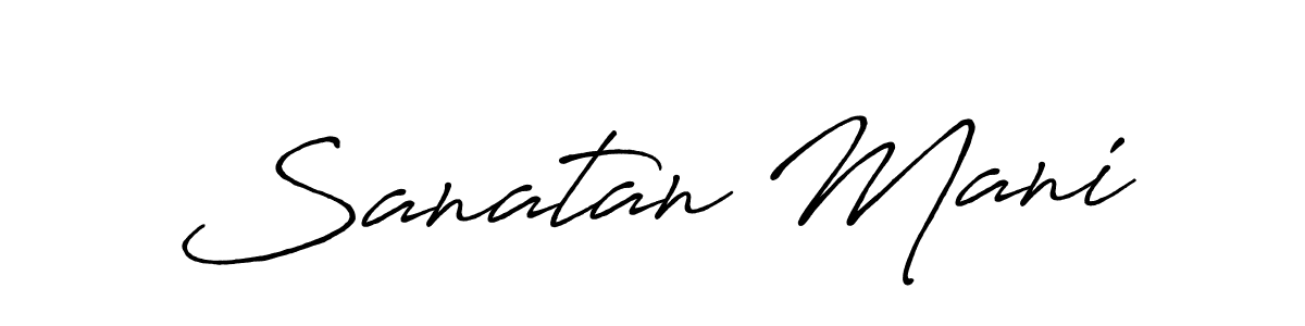 Antro_Vectra_Bolder is a professional signature style that is perfect for those who want to add a touch of class to their signature. It is also a great choice for those who want to make their signature more unique. Get Sanatan Mani name to fancy signature for free. Sanatan Mani signature style 7 images and pictures png