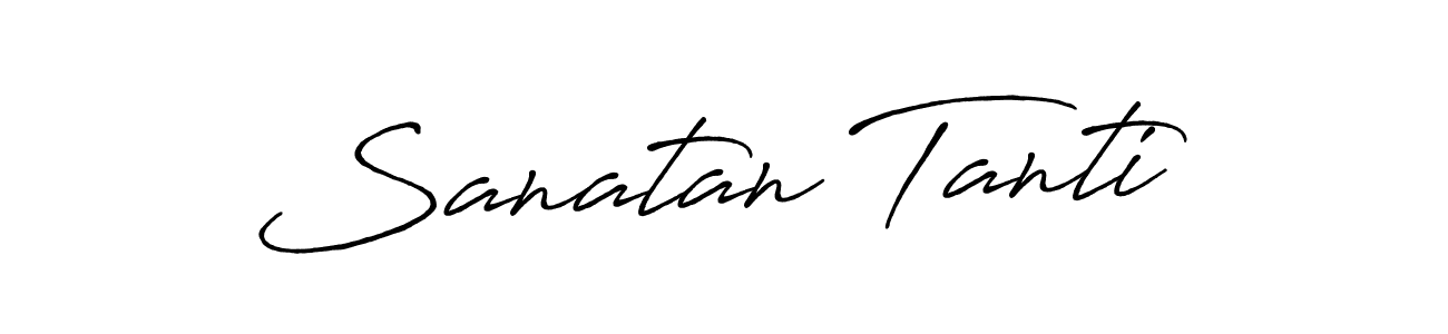 Use a signature maker to create a handwritten signature online. With this signature software, you can design (Antro_Vectra_Bolder) your own signature for name Sanatan Tanti. Sanatan Tanti signature style 7 images and pictures png