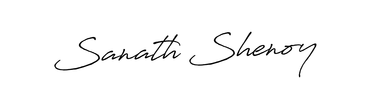 Make a beautiful signature design for name Sanath Shenoy. With this signature (Antro_Vectra_Bolder) style, you can create a handwritten signature for free. Sanath Shenoy signature style 7 images and pictures png