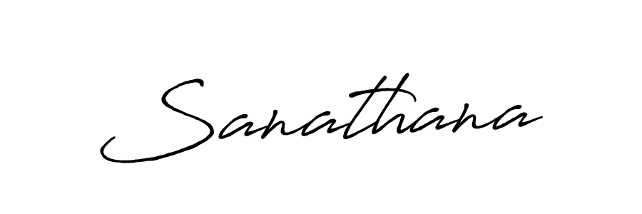 How to make Sanathana signature? Antro_Vectra_Bolder is a professional autograph style. Create handwritten signature for Sanathana name. Sanathana signature style 7 images and pictures png