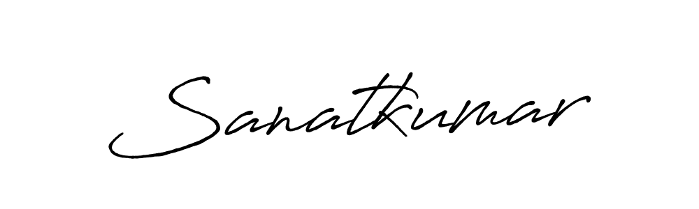 How to make Sanatkumar signature? Antro_Vectra_Bolder is a professional autograph style. Create handwritten signature for Sanatkumar name. Sanatkumar signature style 7 images and pictures png