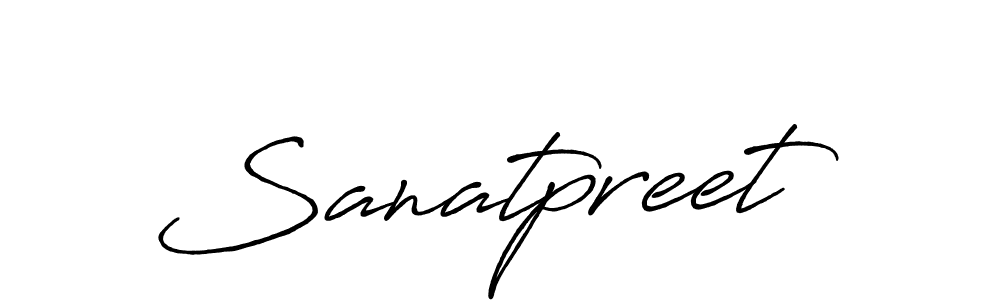 Use a signature maker to create a handwritten signature online. With this signature software, you can design (Antro_Vectra_Bolder) your own signature for name Sanatpreet. Sanatpreet signature style 7 images and pictures png