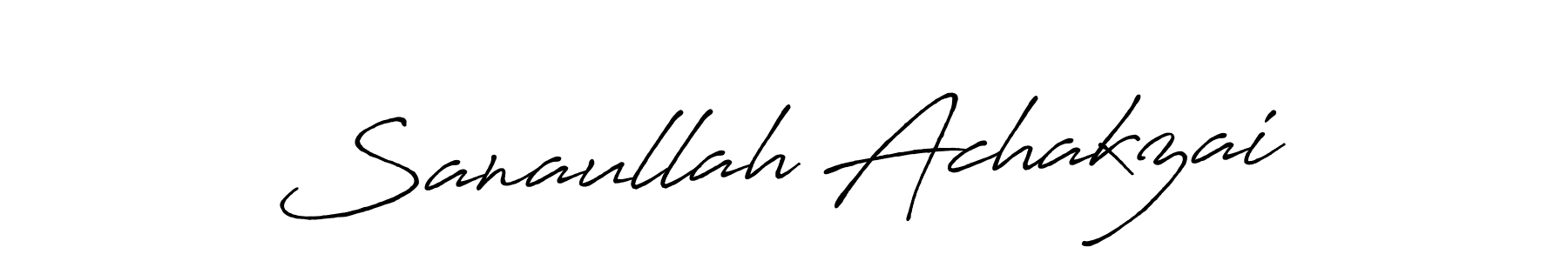 Use a signature maker to create a handwritten signature online. With this signature software, you can design (Antro_Vectra_Bolder) your own signature for name Sanaullah Achakzai. Sanaullah Achakzai signature style 7 images and pictures png