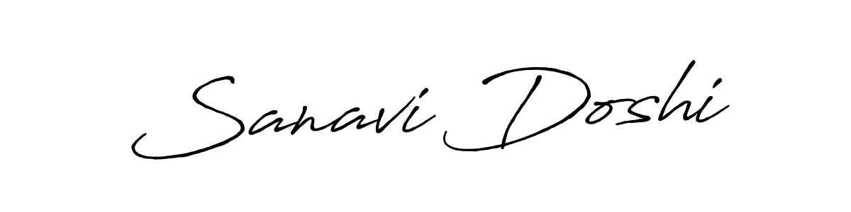 Use a signature maker to create a handwritten signature online. With this signature software, you can design (Antro_Vectra_Bolder) your own signature for name Sanavi Doshi. Sanavi Doshi signature style 7 images and pictures png