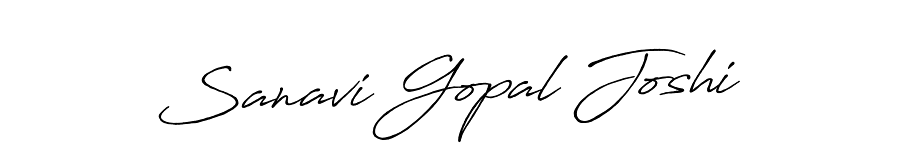 Sanavi Gopal Joshi stylish signature style. Best Handwritten Sign (Antro_Vectra_Bolder) for my name. Handwritten Signature Collection Ideas for my name Sanavi Gopal Joshi. Sanavi Gopal Joshi signature style 7 images and pictures png