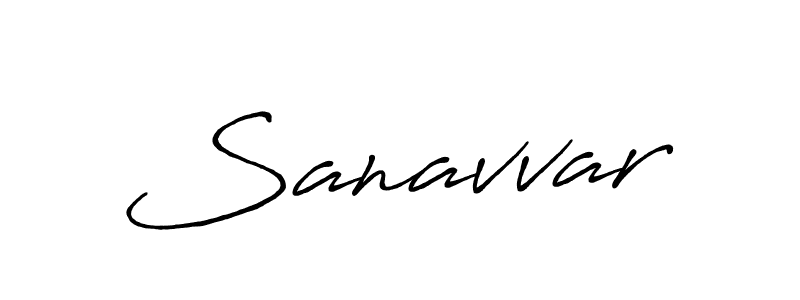 Create a beautiful signature design for name Sanavvar. With this signature (Antro_Vectra_Bolder) fonts, you can make a handwritten signature for free. Sanavvar signature style 7 images and pictures png