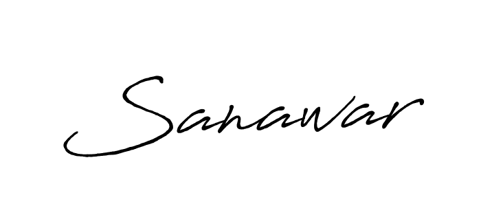 Use a signature maker to create a handwritten signature online. With this signature software, you can design (Antro_Vectra_Bolder) your own signature for name Sanawar. Sanawar signature style 7 images and pictures png
