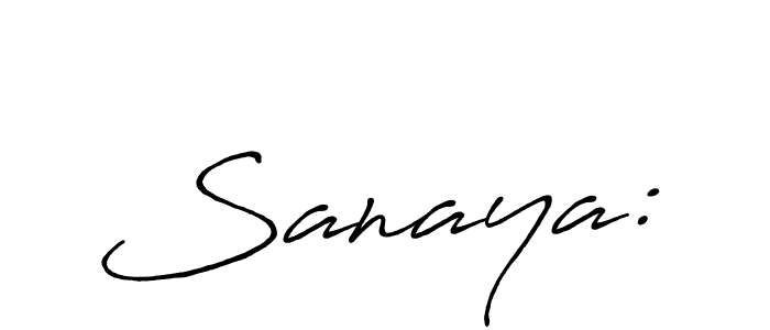Also we have Sanaya: name is the best signature style. Create professional handwritten signature collection using Antro_Vectra_Bolder autograph style. Sanaya: signature style 7 images and pictures png