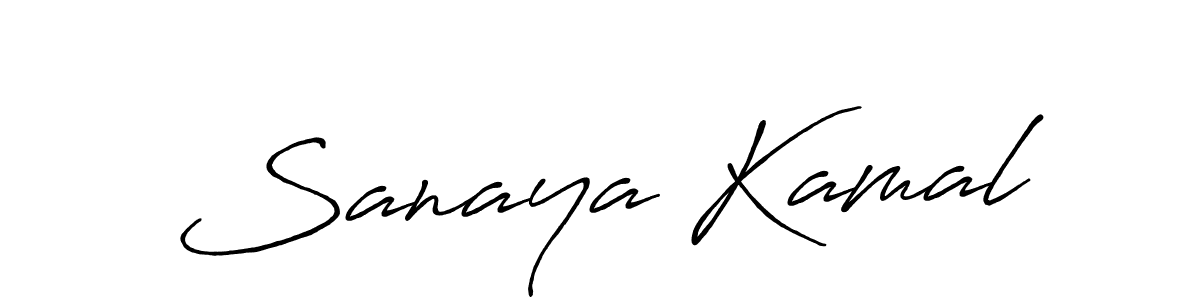 It looks lik you need a new signature style for name Sanaya Kamal. Design unique handwritten (Antro_Vectra_Bolder) signature with our free signature maker in just a few clicks. Sanaya Kamal signature style 7 images and pictures png
