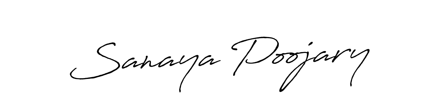 Similarly Antro_Vectra_Bolder is the best handwritten signature design. Signature creator online .You can use it as an online autograph creator for name Sanaya Poojary. Sanaya Poojary signature style 7 images and pictures png