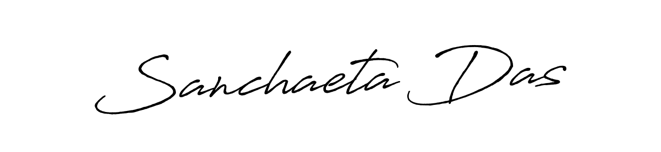 How to make Sanchaeta Das signature? Antro_Vectra_Bolder is a professional autograph style. Create handwritten signature for Sanchaeta Das name. Sanchaeta Das signature style 7 images and pictures png