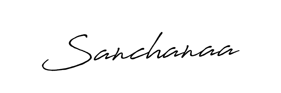 Create a beautiful signature design for name Sanchanaa. With this signature (Antro_Vectra_Bolder) fonts, you can make a handwritten signature for free. Sanchanaa signature style 7 images and pictures png