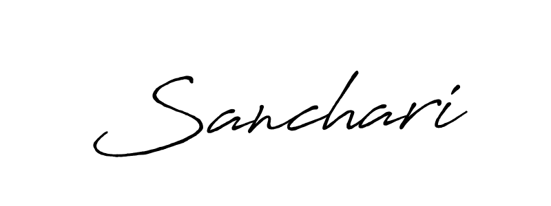 Create a beautiful signature design for name Sanchari. With this signature (Antro_Vectra_Bolder) fonts, you can make a handwritten signature for free. Sanchari signature style 7 images and pictures png