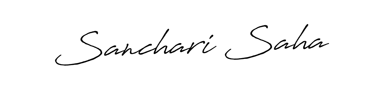 The best way (Antro_Vectra_Bolder) to make a short signature is to pick only two or three words in your name. The name Sanchari Saha include a total of six letters. For converting this name. Sanchari Saha signature style 7 images and pictures png