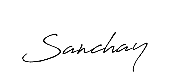 It looks lik you need a new signature style for name Sanchay. Design unique handwritten (Antro_Vectra_Bolder) signature with our free signature maker in just a few clicks. Sanchay signature style 7 images and pictures png