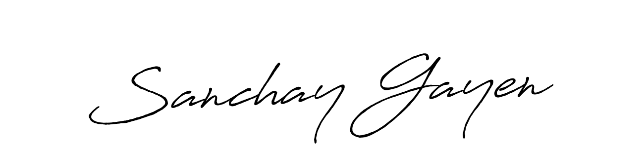 How to Draw Sanchay Gayen signature style? Antro_Vectra_Bolder is a latest design signature styles for name Sanchay Gayen. Sanchay Gayen signature style 7 images and pictures png