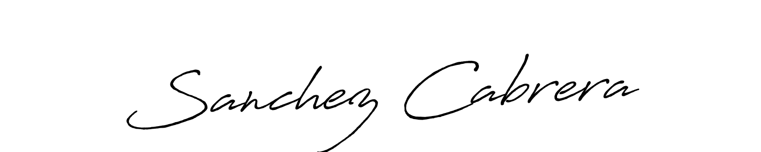 The best way (Antro_Vectra_Bolder) to make a short signature is to pick only two or three words in your name. The name Sanchez Cabrera include a total of six letters. For converting this name. Sanchez Cabrera signature style 7 images and pictures png
