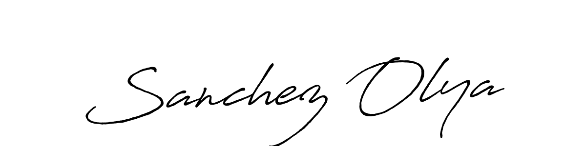 Once you've used our free online signature maker to create your best signature Antro_Vectra_Bolder style, it's time to enjoy all of the benefits that Sanchez Olya name signing documents. Sanchez Olya signature style 7 images and pictures png