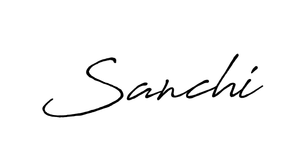 You should practise on your own different ways (Antro_Vectra_Bolder) to write your name (Sanchi) in signature. don't let someone else do it for you. Sanchi signature style 7 images and pictures png