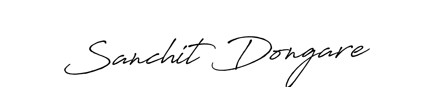Also You can easily find your signature by using the search form. We will create Sanchit Dongare name handwritten signature images for you free of cost using Antro_Vectra_Bolder sign style. Sanchit Dongare signature style 7 images and pictures png