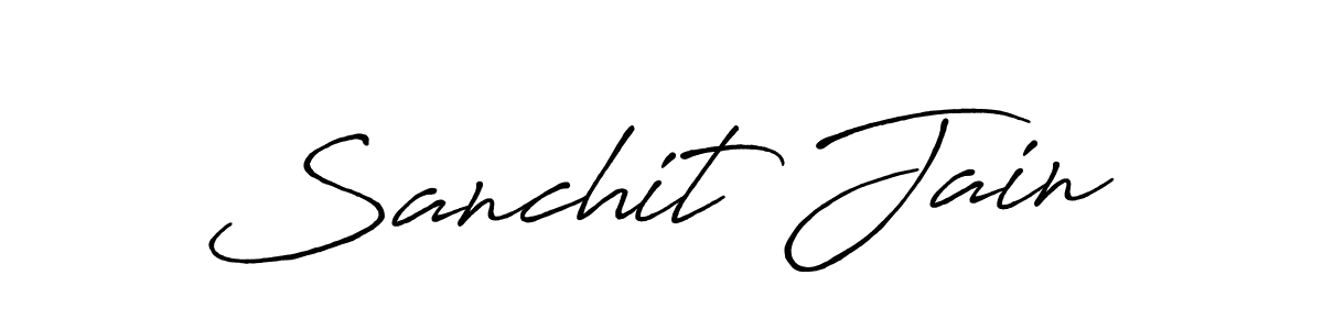 You should practise on your own different ways (Antro_Vectra_Bolder) to write your name (Sanchit Jain) in signature. don't let someone else do it for you. Sanchit Jain signature style 7 images and pictures png