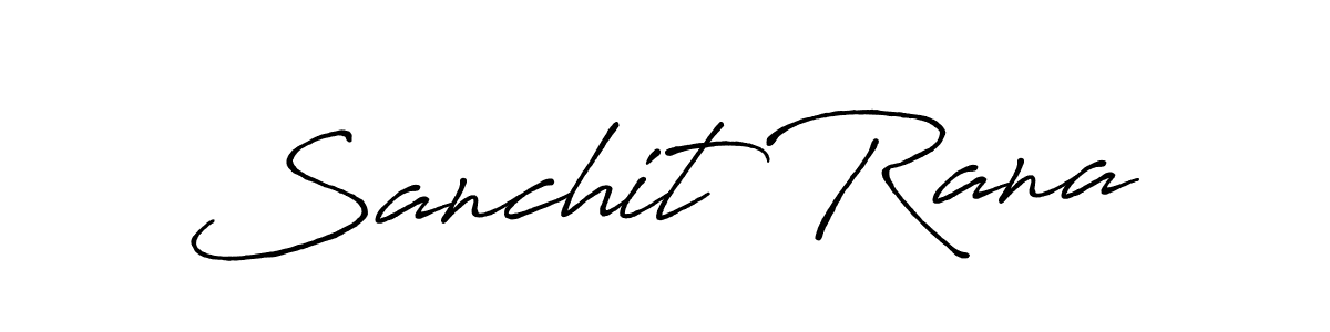 Design your own signature with our free online signature maker. With this signature software, you can create a handwritten (Antro_Vectra_Bolder) signature for name Sanchit Rana. Sanchit Rana signature style 7 images and pictures png