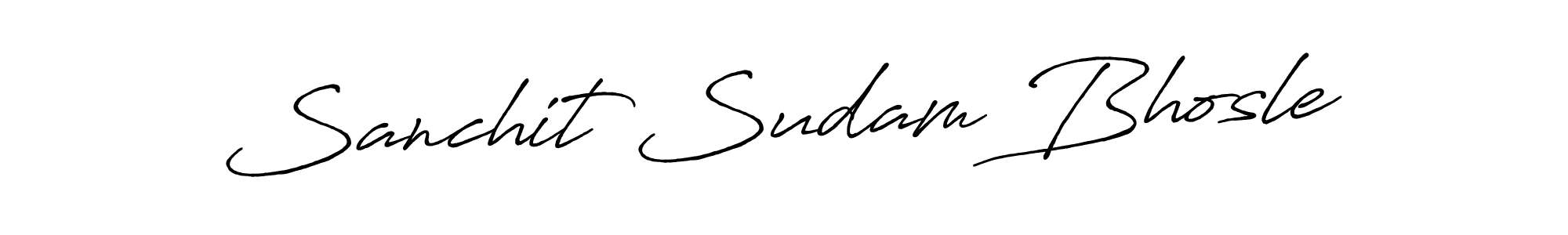 Also we have Sanchit Sudam Bhosle name is the best signature style. Create professional handwritten signature collection using Antro_Vectra_Bolder autograph style. Sanchit Sudam Bhosle signature style 7 images and pictures png