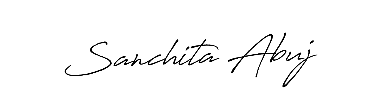 This is the best signature style for the Sanchita Abuj name. Also you like these signature font (Antro_Vectra_Bolder). Mix name signature. Sanchita Abuj signature style 7 images and pictures png