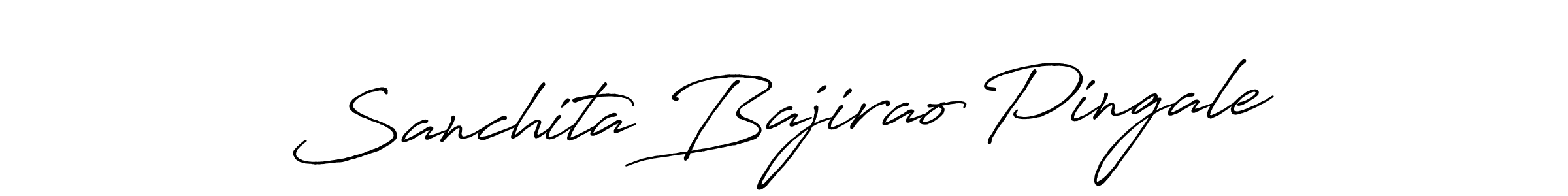 Sanchita Bajirao Pingale stylish signature style. Best Handwritten Sign (Antro_Vectra_Bolder) for my name. Handwritten Signature Collection Ideas for my name Sanchita Bajirao Pingale. Sanchita Bajirao Pingale signature style 7 images and pictures png