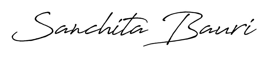 Stand out with a creative autograph for Sanchita Bauri. The Antro_Vectra_Bolder styling blends modern aesthetics with classic signature flourishes. Sanchita Bauri signature style 7 images and pictures png