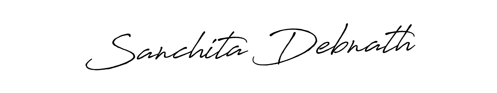 if you are searching for the best signature style for your name Sanchita Debnath. so please give up your signature search. here we have designed multiple signature styles  using Antro_Vectra_Bolder. Sanchita Debnath signature style 7 images and pictures png