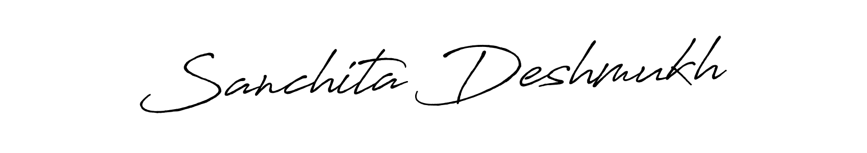 Design your own signature with our free online signature maker. With this signature software, you can create a handwritten (Antro_Vectra_Bolder) signature for name Sanchita Deshmukh. Sanchita Deshmukh signature style 7 images and pictures png