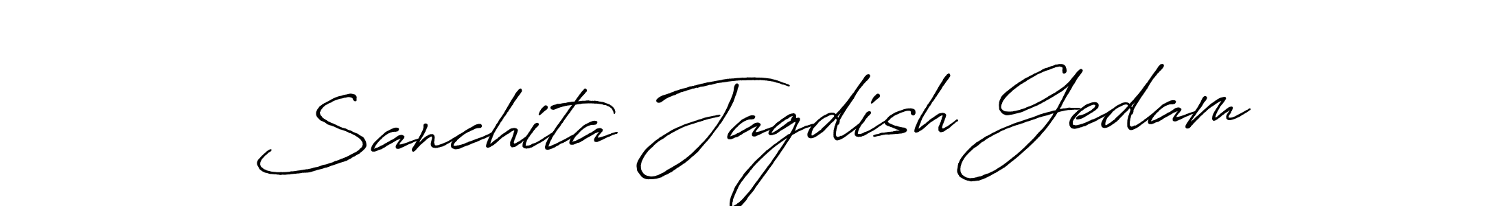 Also we have Sanchita Jagdish Gedam name is the best signature style. Create professional handwritten signature collection using Antro_Vectra_Bolder autograph style. Sanchita Jagdish Gedam signature style 7 images and pictures png