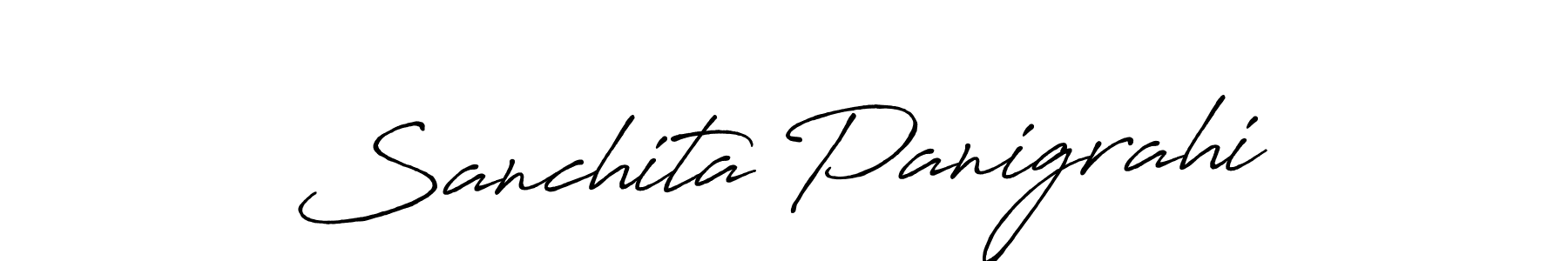 Also You can easily find your signature by using the search form. We will create Sanchita Panigrahi name handwritten signature images for you free of cost using Antro_Vectra_Bolder sign style. Sanchita Panigrahi signature style 7 images and pictures png