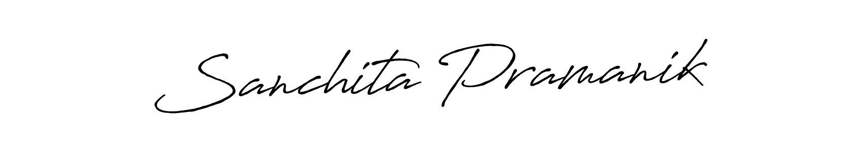 This is the best signature style for the Sanchita Pramanik name. Also you like these signature font (Antro_Vectra_Bolder). Mix name signature. Sanchita Pramanik signature style 7 images and pictures png