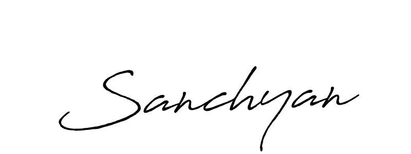 if you are searching for the best signature style for your name Sanchyan. so please give up your signature search. here we have designed multiple signature styles  using Antro_Vectra_Bolder. Sanchyan signature style 7 images and pictures png