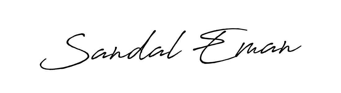 Similarly Antro_Vectra_Bolder is the best handwritten signature design. Signature creator online .You can use it as an online autograph creator for name Sandal Eman. Sandal Eman signature style 7 images and pictures png