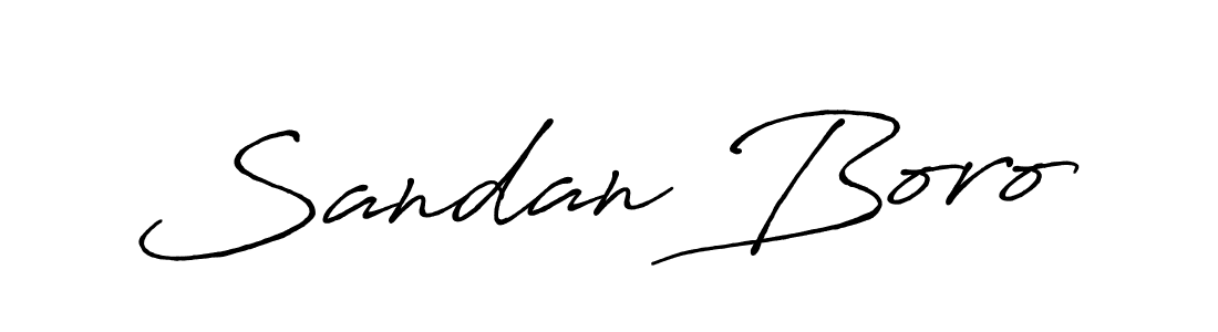 How to make Sandan Boro signature? Antro_Vectra_Bolder is a professional autograph style. Create handwritten signature for Sandan Boro name. Sandan Boro signature style 7 images and pictures png