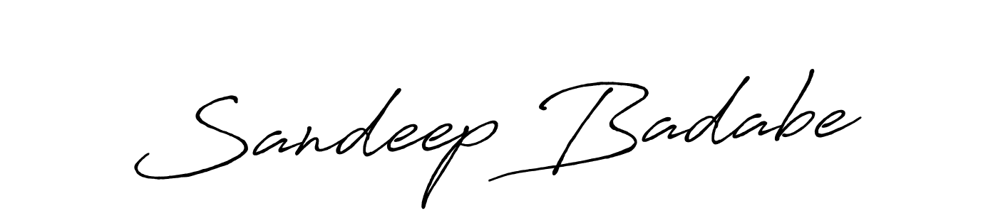 The best way (Antro_Vectra_Bolder) to make a short signature is to pick only two or three words in your name. The name Sandeep Badabe include a total of six letters. For converting this name. Sandeep Badabe signature style 7 images and pictures png
