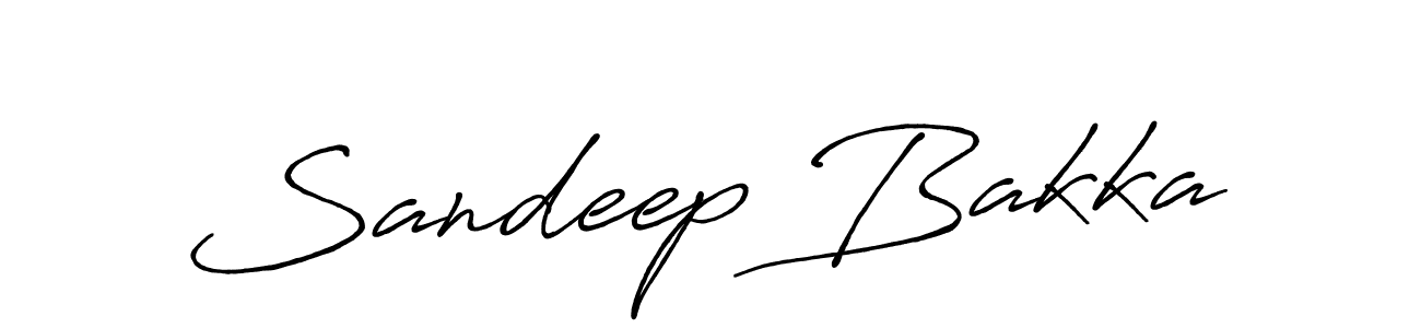 Also we have Sandeep Bakka name is the best signature style. Create professional handwritten signature collection using Antro_Vectra_Bolder autograph style. Sandeep Bakka signature style 7 images and pictures png