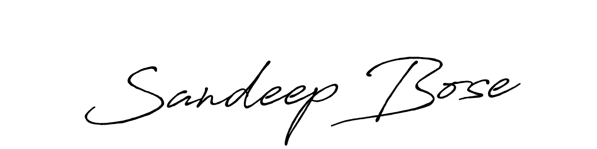 Use a signature maker to create a handwritten signature online. With this signature software, you can design (Antro_Vectra_Bolder) your own signature for name Sandeep Bose. Sandeep Bose signature style 7 images and pictures png