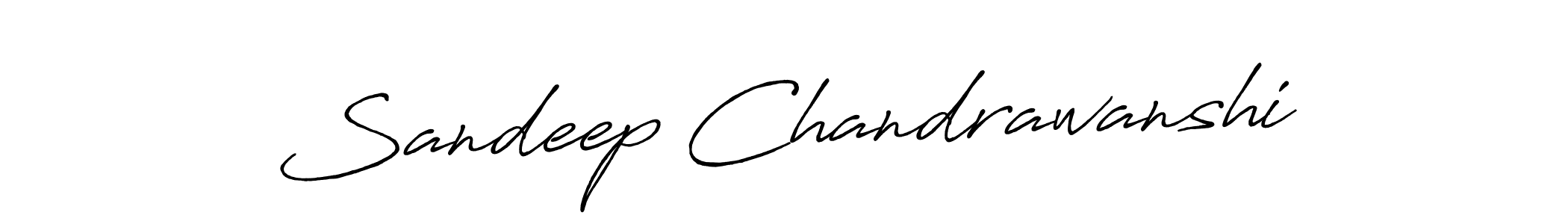 How to make Sandeep Chandrawanshi name signature. Use Antro_Vectra_Bolder style for creating short signs online. This is the latest handwritten sign. Sandeep Chandrawanshi signature style 7 images and pictures png
