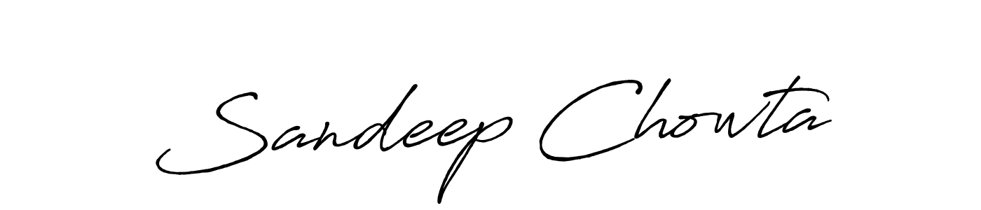 Make a short Sandeep Chowta signature style. Manage your documents anywhere anytime using Antro_Vectra_Bolder. Create and add eSignatures, submit forms, share and send files easily. Sandeep Chowta signature style 7 images and pictures png