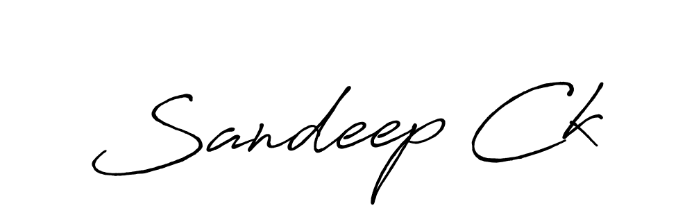 The best way (Antro_Vectra_Bolder) to make a short signature is to pick only two or three words in your name. The name Sandeep Ck include a total of six letters. For converting this name. Sandeep Ck signature style 7 images and pictures png