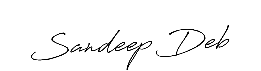It looks lik you need a new signature style for name Sandeep Deb. Design unique handwritten (Antro_Vectra_Bolder) signature with our free signature maker in just a few clicks. Sandeep Deb signature style 7 images and pictures png