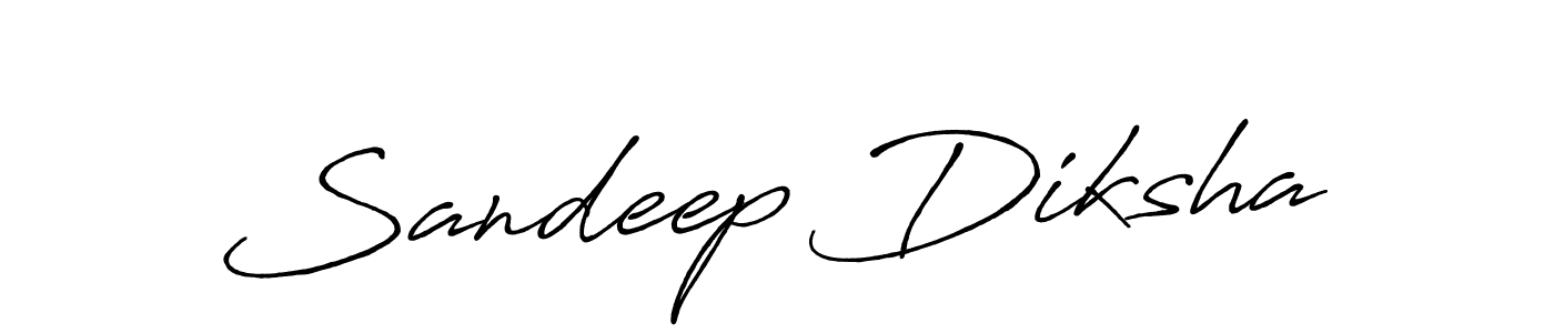 Also we have Sandeep Diksha name is the best signature style. Create professional handwritten signature collection using Antro_Vectra_Bolder autograph style. Sandeep Diksha signature style 7 images and pictures png